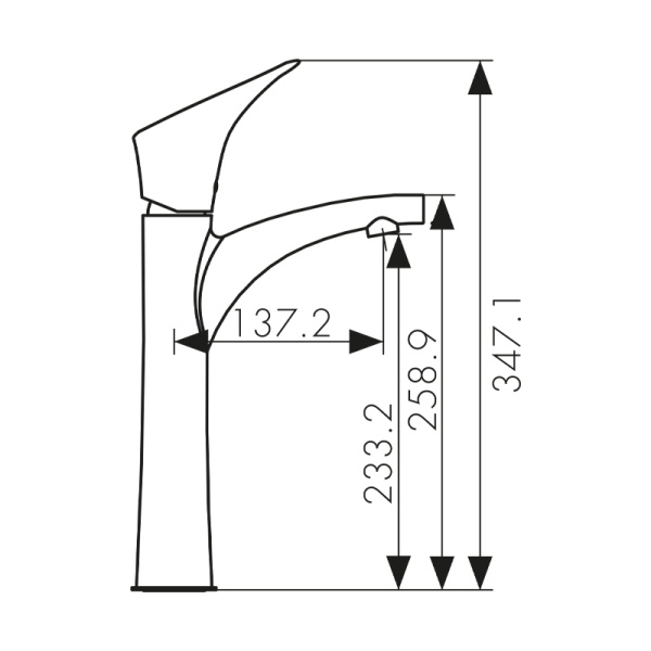 71111 Смеситель KAISER Calla для раковины 