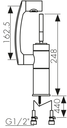 27011 Смеситель KAISER Merkur для раковины 