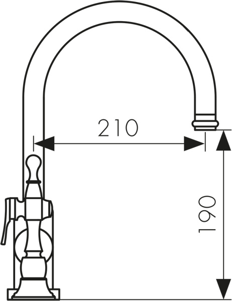 27044 Смеситель KAISER King для кухни 