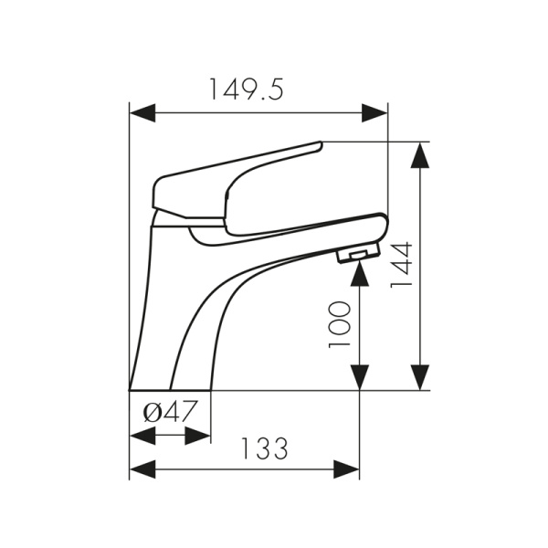 00011 Смеситель KAISER Eco для раковины 