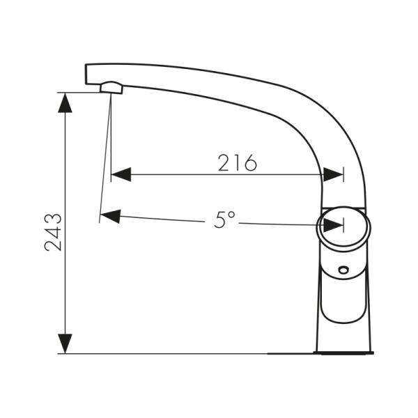 71044 Смеситель KAISER Calla для кухни 