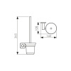KH-4706 Держатель для туалетного ёршика настенный KAISER