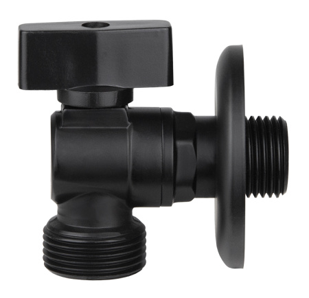 274 Кран KAISER 1/2"х3/4" угловой черный