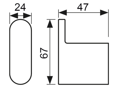 KH-2722 Крючок одинарный KAISER 