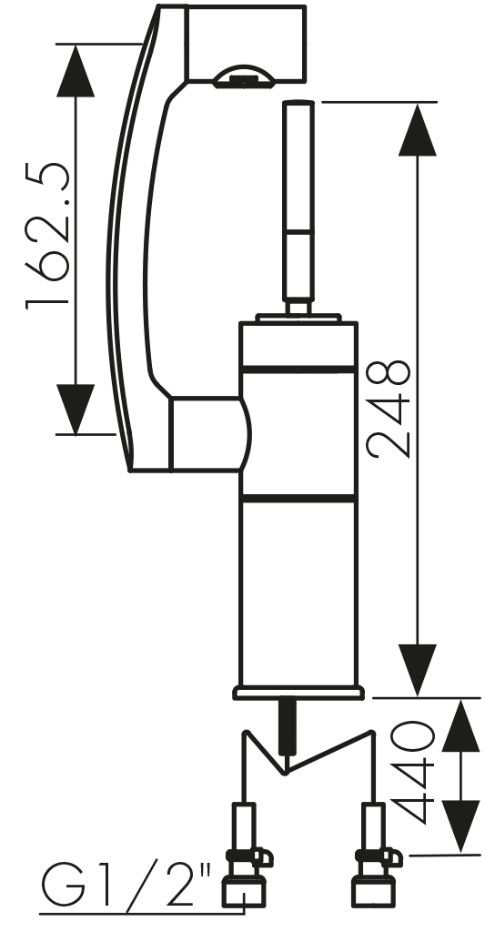 27011 Смеситель KAISER Merkur для раковины 