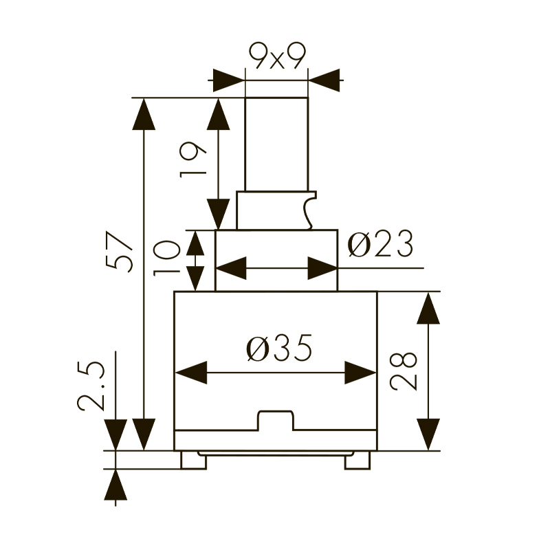 6230 Картридж KАISER Ø35 