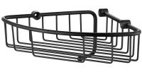 Полка настенная угловая KAISER 214*214*60 (103) черная/латунь