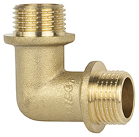 Уголок  1/2" НН (латунь)  KAISER