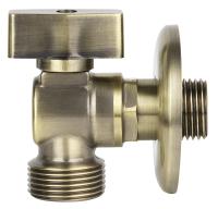 Кран KAISER 1/2"х3/4" угловой бронза