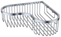 Полка настенная угловая KAISER 240*240*80, хром (нерж. сталь)