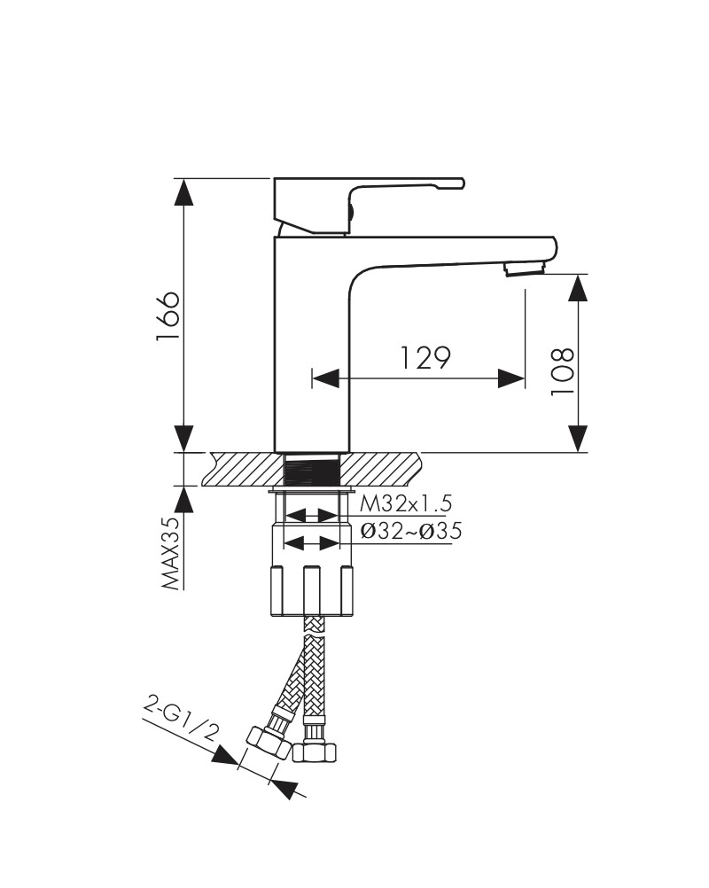 01011-2 Смеситель KAISER Elite для раковины  01011-2 Смеситель KAISER Elite для раковины
