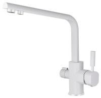 Смеситель KAISER Decor 40144-10 для кухни с подачей фильтрованной воды, белый глянцевый, излив повор