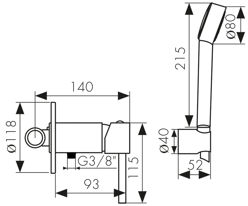 26317 Смеситель KAISER Merkur скрытого монтажа