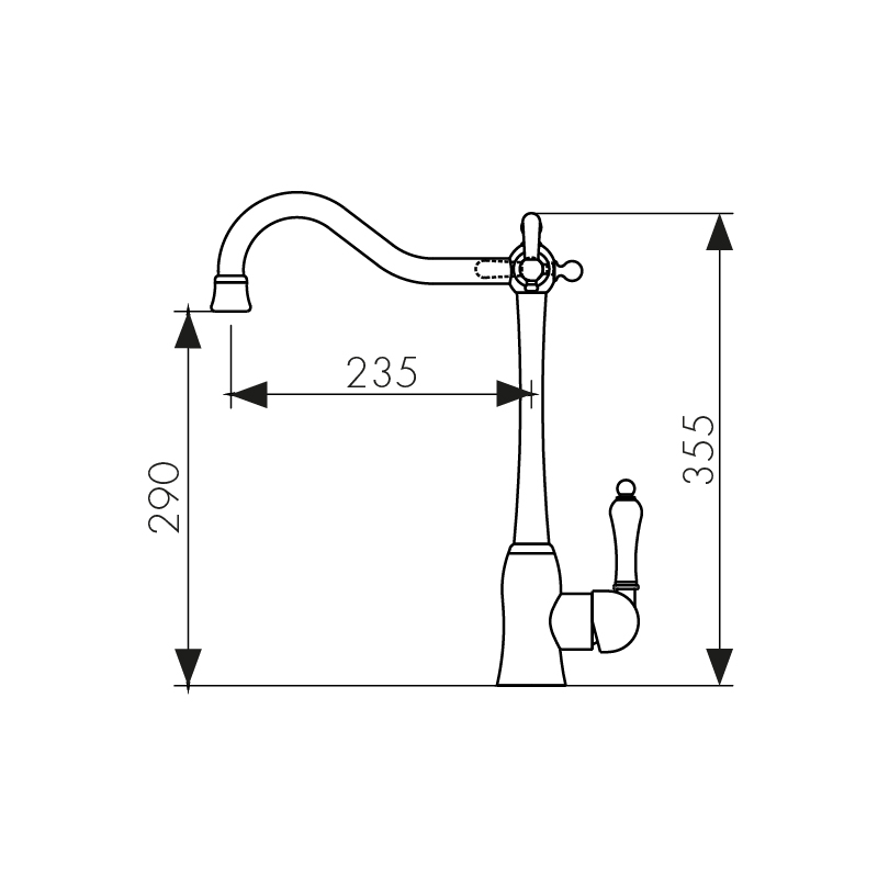 31944-2 Смеситель KAISER Vincent для кухни с подачей фильтрованной воды 