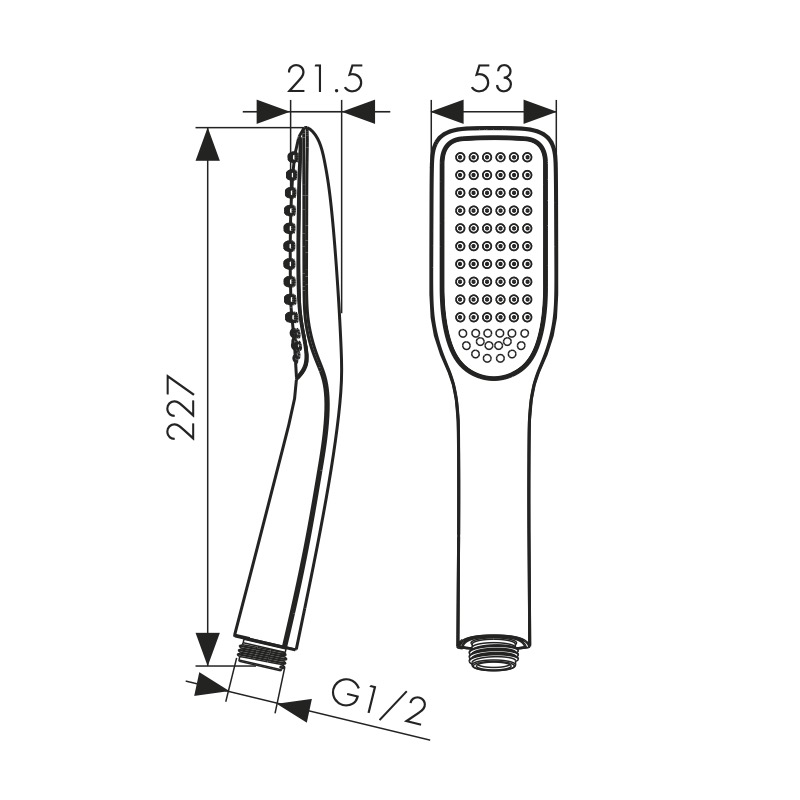 SH-035Y Душевая лейка KAISER 1-а режимная