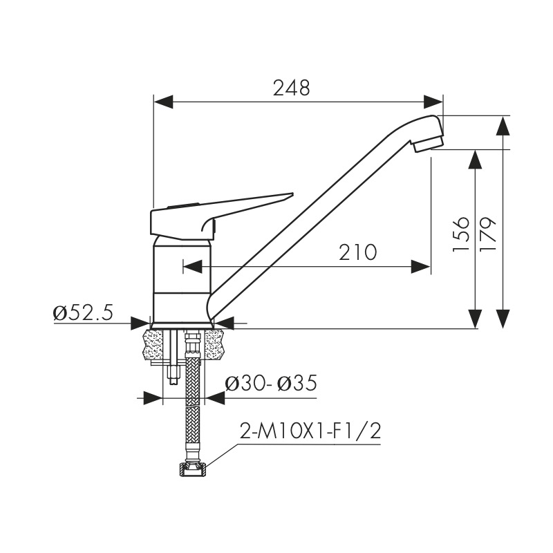 20433 Смеситель KAISER City для кухни  20433 Смеситель KAISER City для кухни