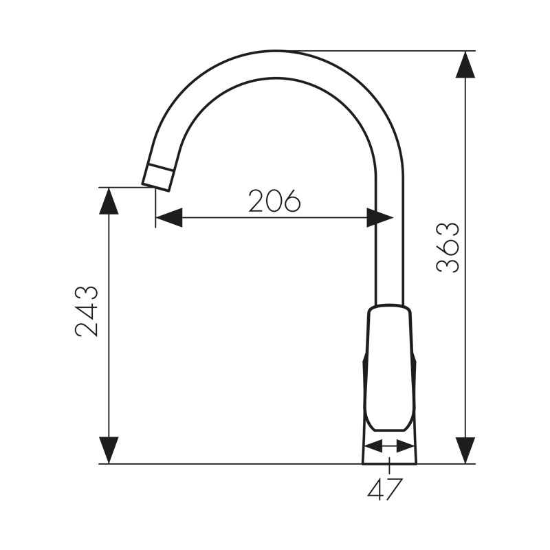 69044 Смеситель KAISER Glory для кухни  69044 Смеситель KAISER Glory для кухни