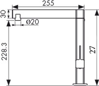 30044 Смеситель KAISER Vico для кухни 