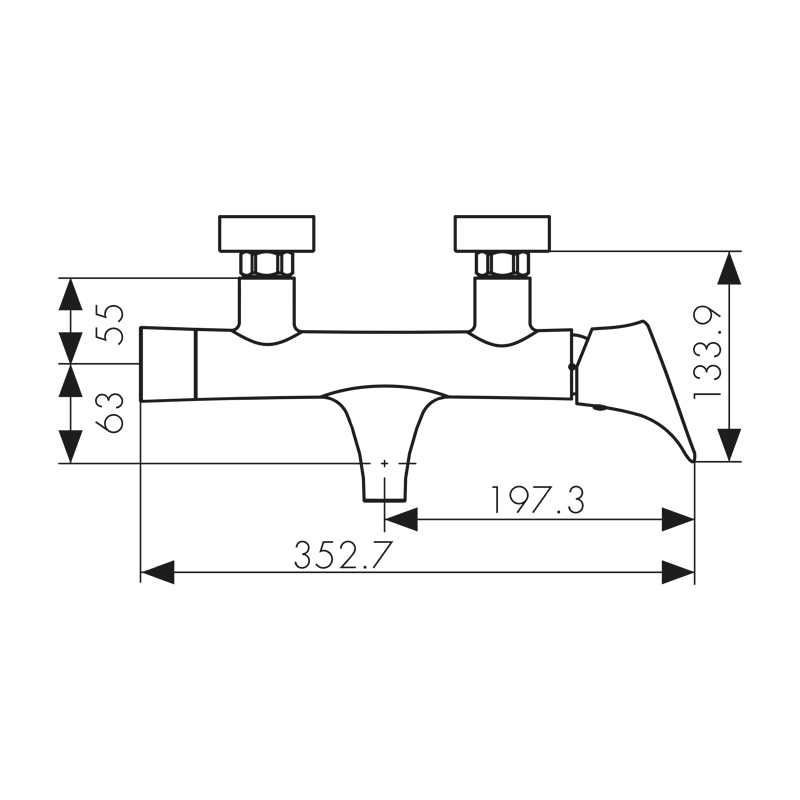 71022 Смеситель KAISER Calla для ванны 71022 Смеситель KAISER Calla для ванны