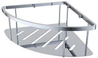 Полка настенная угловая KAISER 230*230*90, хром (нерж. сталь)