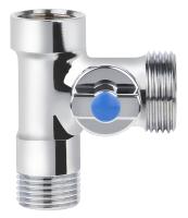 Кран KAISER 1/2"х3/4"х1/2" для стиральной машины проходной