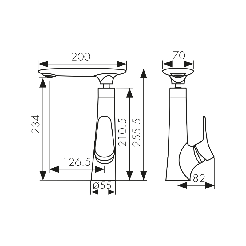 99233 Смеситель KAISER Modern для кухни  99233 Смеситель KAISER Modern для кухни