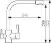 26044-8 Смеситель KAISER Merkur для кухни с подачей фильтрованной воды 