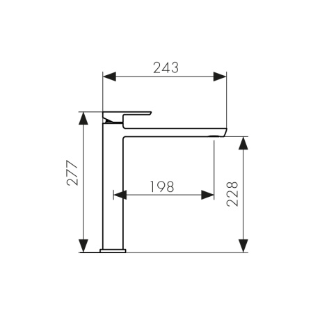 53033 Смеситель KAISER Saga для раковины 