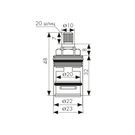 6042 Дивертор KАISER для смеcсителей 44255/42022/42055/50055/51055