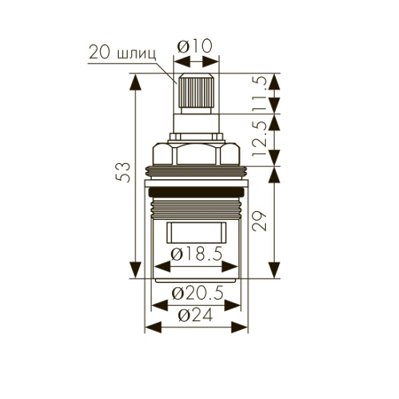 6102 Кран-букса KAISER 20 