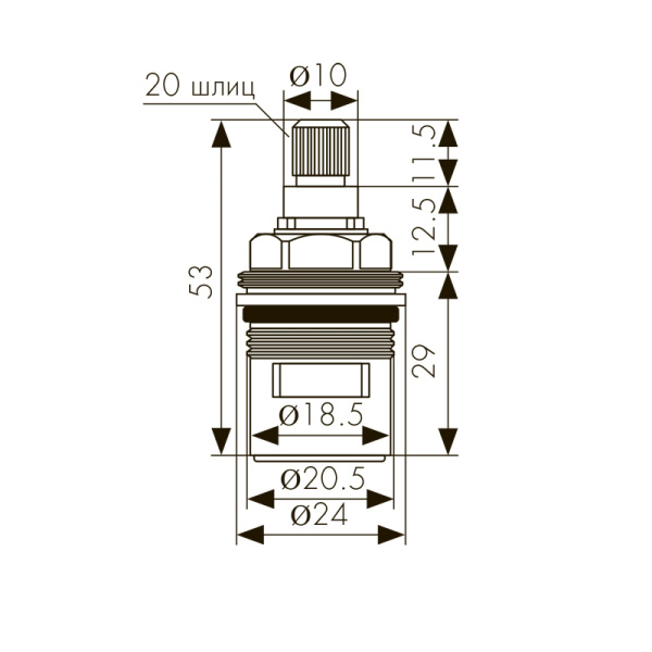 6102 Кран-букса KAISER 20 