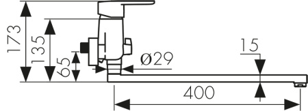 20055 Смеситель KAISER Orbit для ванны