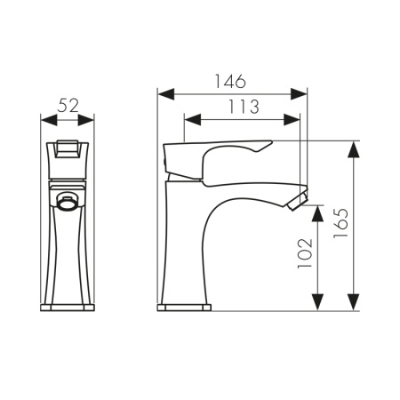 51011 Смеситель KAISER Boss для раковины 