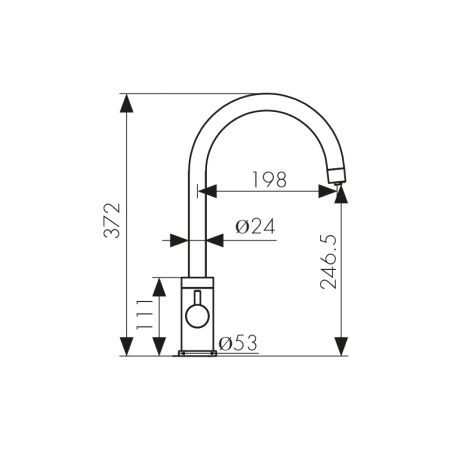 26744-5 Смеситель KAISER Merkur для кухни с подачей фильтрованной воды 