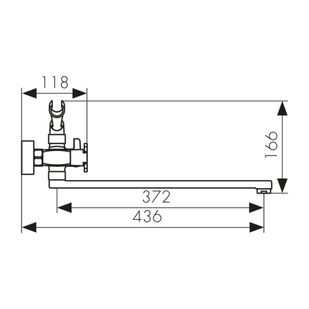 58055 Смеситель KAISER Cuatro для ванны