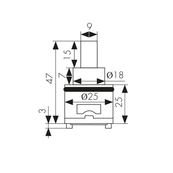 6044 Дивертор KАISER Ø25