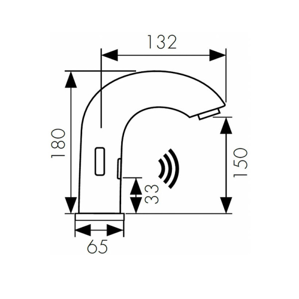 38421 Смеситель KAISER Sensor для раковины 