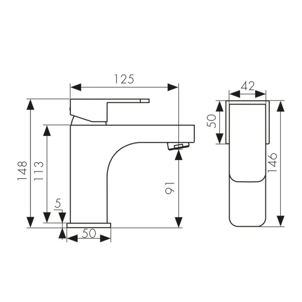 34088 Смеситель KAISER Sonat для раковины и биде
