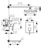 25270 Душевая система KAISER Quadris с термостатом