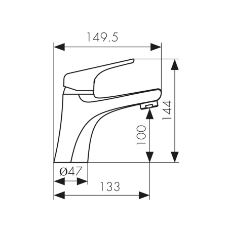 00011 Смеситель KAISER Eco для раковины 
