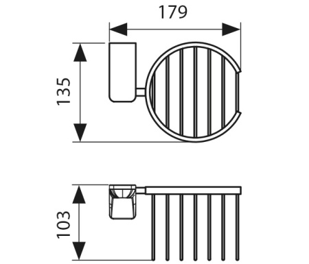 KH-4512 Держатель для освежителя воздуха настенный KAISER
