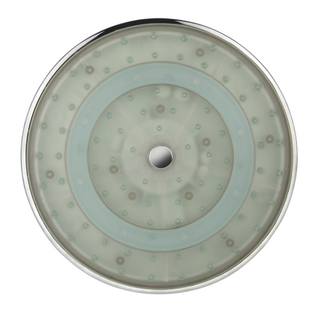 L-012 LED Душевая лейка KAISER стационарная с LED-подстветкой, Ø200 мм