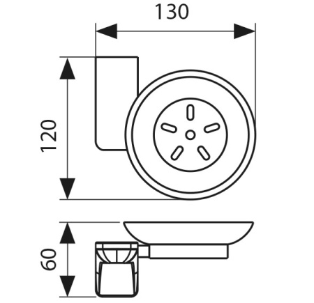 KH-1503 Держатель мыльницы KAISER 