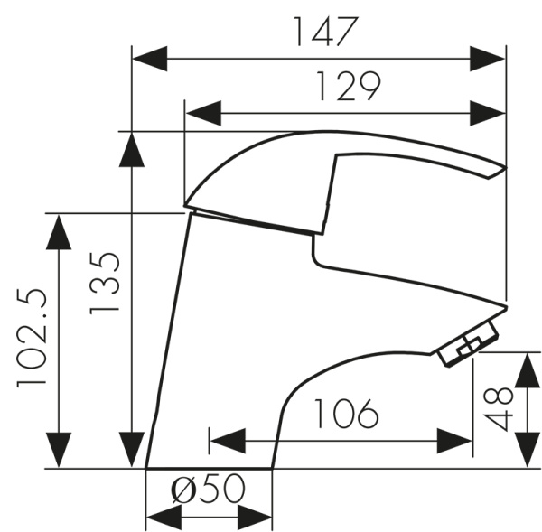 23011 Смеситель KAISER Nova для раковины 