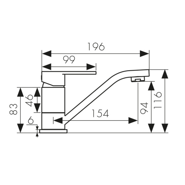 34010-1 Смеситель KAISER Sonat для раковины 