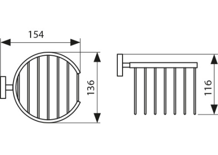 KH-2312 Держатель для освежителя воздуха настенный KAISER 