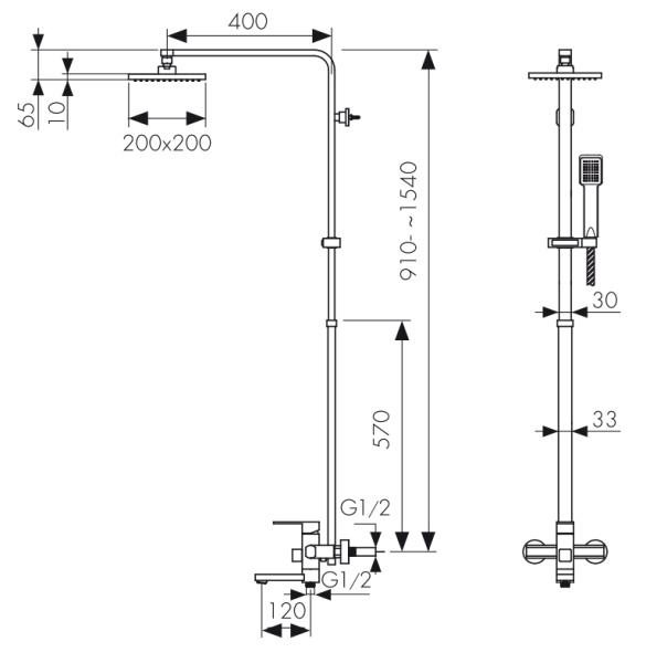 37182 Душевая система KAISER Sonat