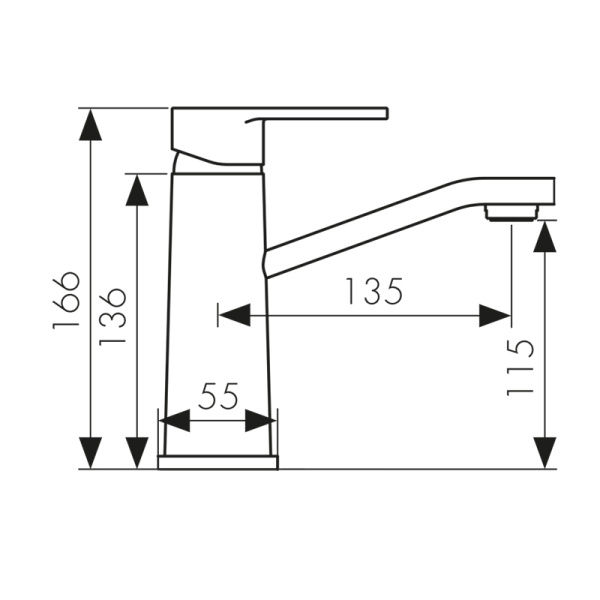 34511 Смеситель KAISER Sonat для раковины 