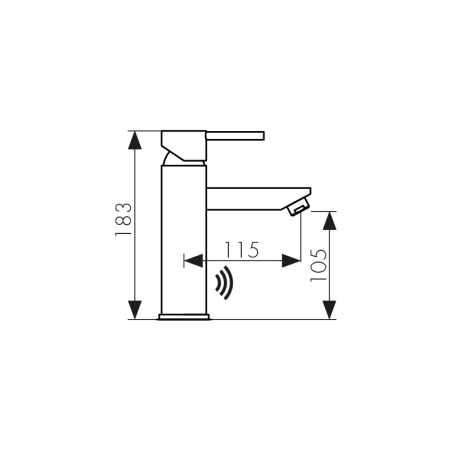 38311 Смеситель KAISER Sensor для раковины 