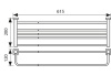 KH-4309 Полка для полотенец с держателем KAISER 